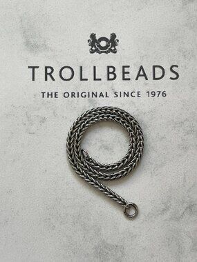 TROLLBEADS 925 Sterling Silver Foxtail Chain Only NEW 7